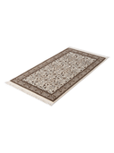 Bunyan Cream & Brown Hand-Knotted Rug 2'7" x 4'11" ED186 – close-up texture