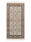 Bunyan Cream & Brown Hand-Knotted Rug 2'7" x 4'11" ED186 – top view