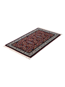 Bunyan Burgundy & Navy Hand-Knotted Rug 2'8" x 4'6" ED190 – close-up texture