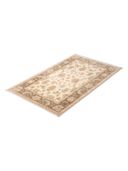 Yunser Cream & Beige Wool Machine-Made Rug 2'7" x 4'9" ED191 – close-up texture