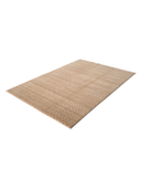 Yunser Beige & Brown Wool Machine-Made Rug 5'5" x 7'9" ED193 – close-up texture