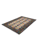 Anatolian Multicolor Handwoven Kilim 5'8" x 8'2" ED2 – close-up texture