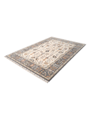 Yunser Cream & Gray Wool Machine-Made Rug 6'7" x 9'6" ED202 – close-up texture