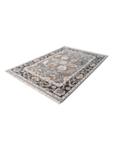 Yunser Gray & Black Wool Machine-Made Rug 6'7" x 9'6" ED208 – close-up texture