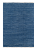 Yunser Blue Wool Machine-Made Rug 5'3" x 7'7" ED211 – top view