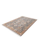 Yunser Gray & Orange Wool Machine-Made Rug 6'7" x 9'6" ED212 – close-up texture