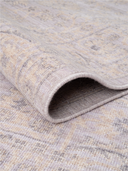 Yunser Lilac & Gray Wool Machine-Made Rug 5'3" x 7'10" ED213 – rolled view