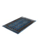 Jaldar Blue & Black Hand-Knotted Rug 3' x 4'9" ED225 – close-up texture
