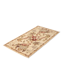 Karabakh Cream & Pink Hand-Knotted Rug 2'6" x 4'9" ED227 – close-up texture