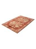 Karabakh Terracotta & Pink Hand-Knotted Rug 4'1" x 6'2" ED231 – close-up texture
