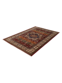 Shirvan Multicolor Hand-Knotted Rug 5'7" x 7'10" ED234 – close-up texture