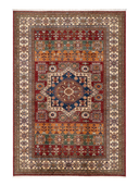 Shirvan Multicolor Hand-Knotted Rug 5'7" x 7'10" ED234 – top view