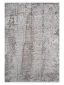 Bamboo Silk Gray & Taupe Hand-Knotted Rug 6'7" x 9'10" ED246 – top view