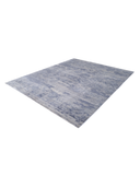 Bamboo Silk Blue & Gray Hand-Knotted Rug 8'2" x 10' ED251 – close-up texture