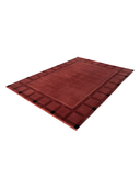 Almira Red & Burgundy Hand-Knotted Rug 6'9" x 9'9" ED252 – close-up texture