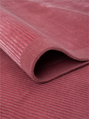 Kashmir Burgundy & Pink Hand-Knotted Rug 8'1" x 11'6" ED256 – rolled view