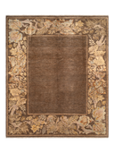 Karabakh Brown & Beige Hand-Knotted Rug 8' x 9'9" ED268 – top view