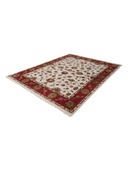 Kumkapi Cream & Beige Hand-Knotted Rug 7'11" x 10'1" ED270 – close-up texture