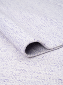 Modern Gray & Lilac Handwoven Kilim Runner 2'7" x 9'10" ED45 – rolled view