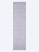 Modern Gray & Lilac Handwoven Kilim Runner 2'7" x 9'10" ED45 – top view