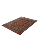 Pazyryk Multicolor Hand-Knotted Rug 5' x 7' ED54 – close-up texture