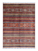 Khorjin Multicolor Hand-Knotted Runner 0'4" x 7'10" ED55 – top view