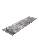 Bamboo Silk Beige & Gray Hand-Knotted Runner 2'8" x 9'10" ED70 – close-up texture