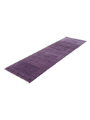 Loribaft Lilac & Purple Hand-Knotted Runner 2'8" x 9'11" ED71 – close-up texture
