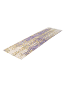 Bamboo Silk Cream & Lilac Hand-Knotted Runner 2'7" x 9'11" ED72 – close-up texture
