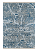 Heritage Blue & White Hand-Knotted Rug 5'8" x 7'11" ED74 – top view