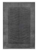 Almira Charcoal & Gray Hand-Knotted Rug 5'10" x 8'2" ED77 – top view