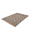 Anatolian Multicolor Handwoven Kilim 6'2" x 8'6" ED8 – close-up texture
