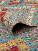 Anatolian Multicolor Handwoven Kilim 6'2" x 8'6" ED8 – rolled view