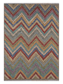Anatolian Multicolor Handwoven Kilim 6'2" x 8'6" ED8 – top view