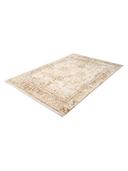 Heritage Cream & Brown Hand-Knotted Rug 5'11" x 8'2" ED84 – close-up texture